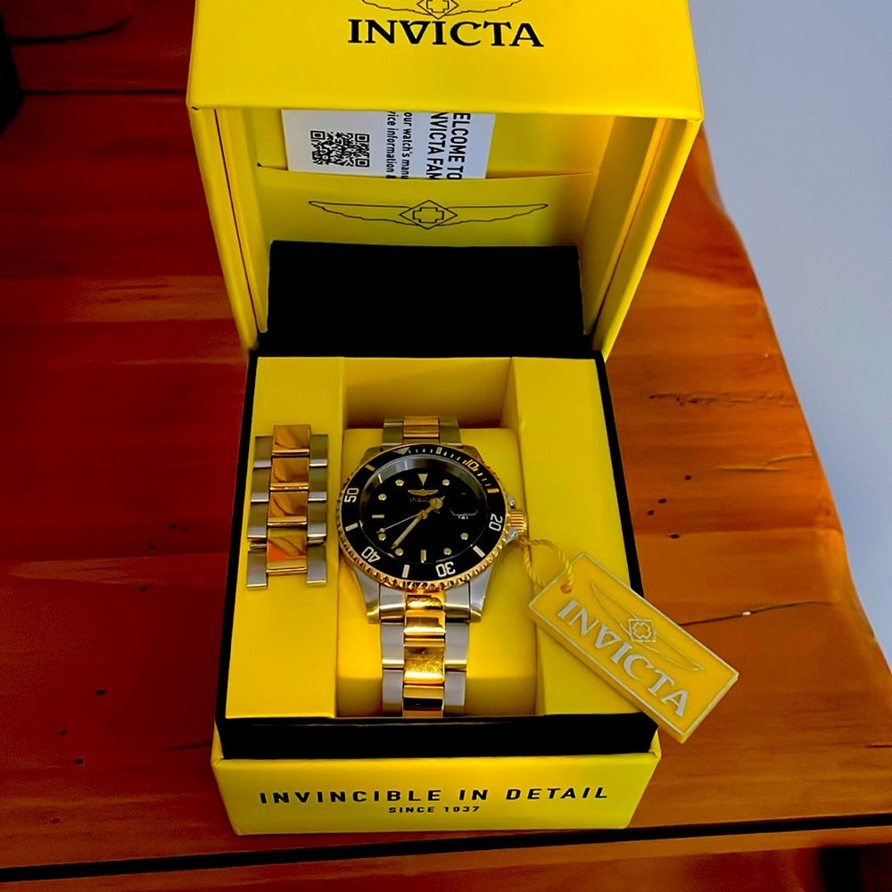 Invicta Gold and Silver Men's Watch